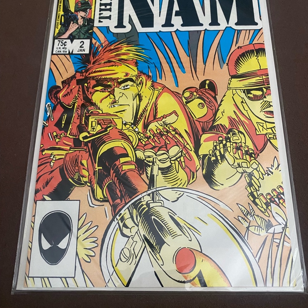 Marvel The 'Nam Comic with Red and Yellow Cover